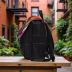 Afro Singer, Ethnic Music-Inspired Unisex Shoulder Backpack - Stylish & Functional Printify