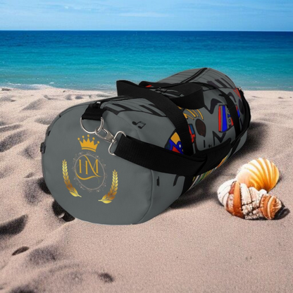 Afro Music Cartoon Piano Art Handcrafted Duffel Bag - Musician Gift, Travel Bag, Music Lover Gym Bag