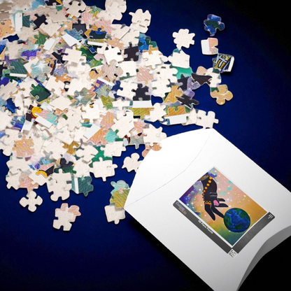 Earth Hand Illustration Puzzle - 110 to 1014 Pieces, Vibrant World Artwork
