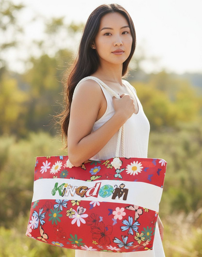 Vibrant Floral Kingdom Weekender Bag - Perfect for Travel & Beach