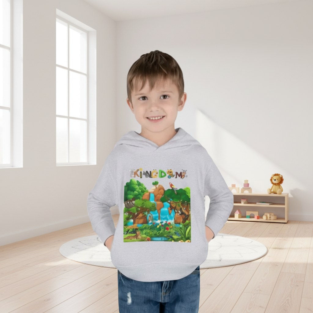 Jungle Life Toddler Hoodie, Kids Safari Pullover, Wildlife Theme , Graphic Nature Boy/Girl Jacket Printify
