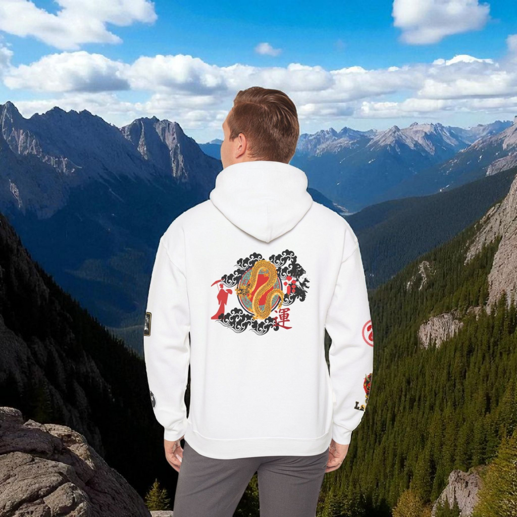 Dragon Ninja Themed Graphic Unisex  Hoodie Printify