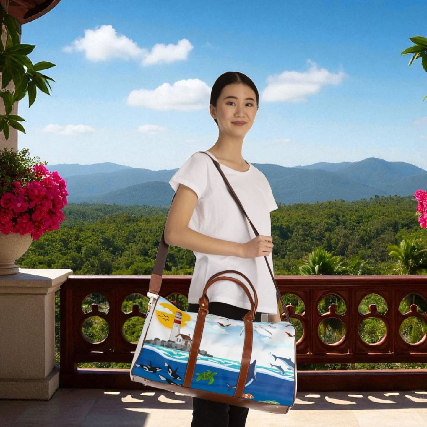 Waterproof Travel Bag - Coastal Adventure Design for Beach Lovers & Explorers