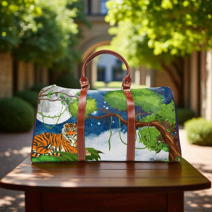 Wildlife Waterproof Travel Bag - Artistic Tiger Design for Adventurers