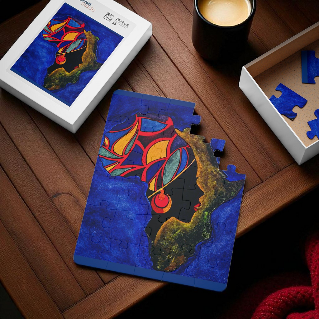 Kids' 30-Piece Africa Puzzle - Colorful Educational Fun Printify