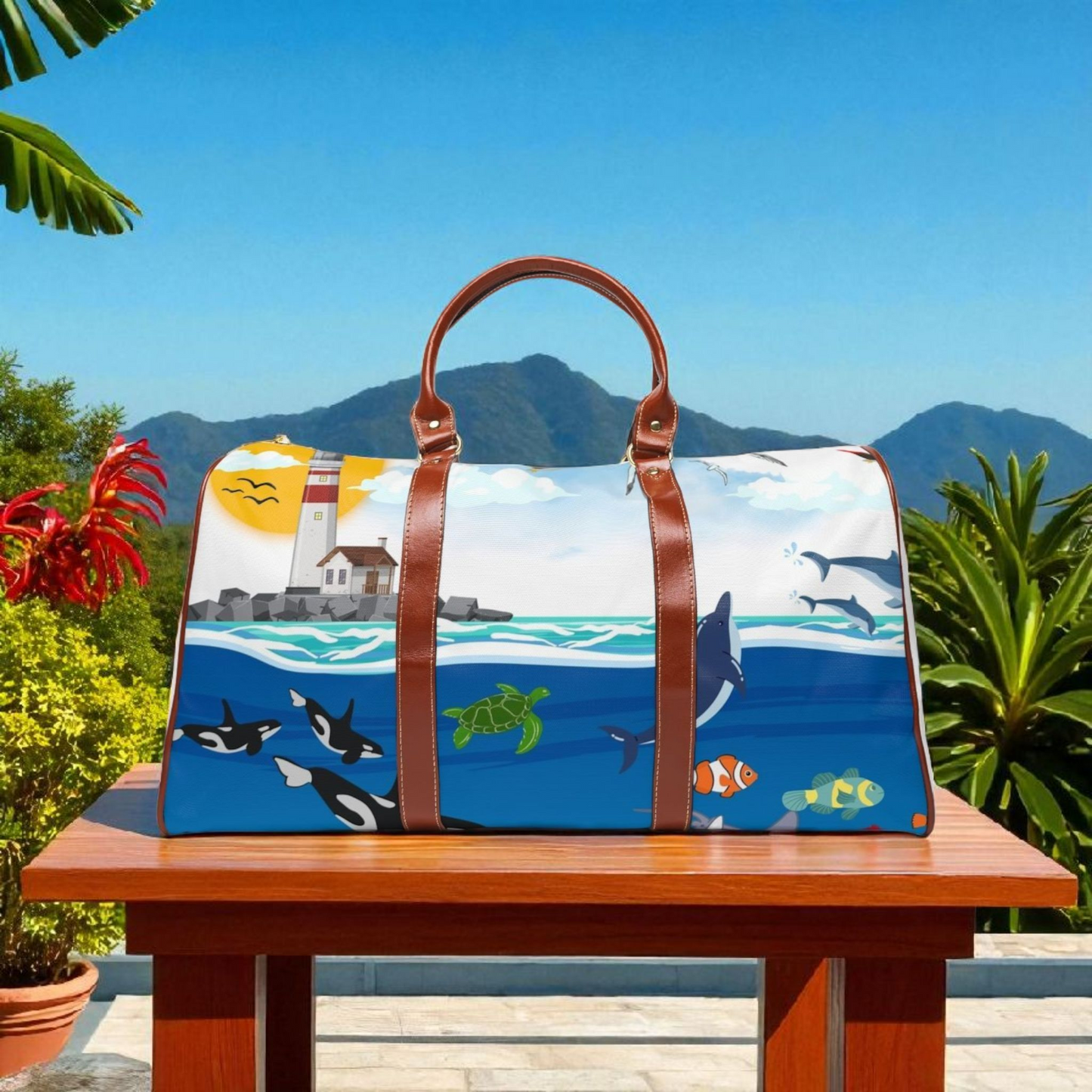 Waterproof Travel Bag - Coastal Adventure Design for Beach Lovers & Explorers