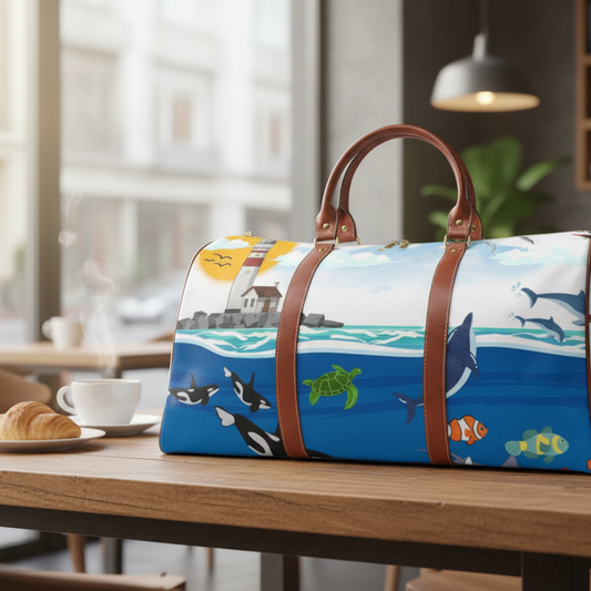 Waterproof Travel Bag - Coastal Adventure Design for Beach Lovers & Explorers