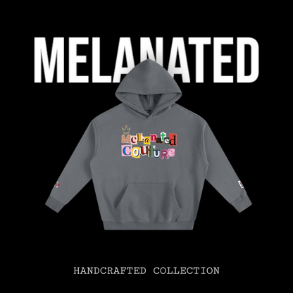 Crowned Black Woman Art Graphic Unisex Oversize Fleeced Hoodie