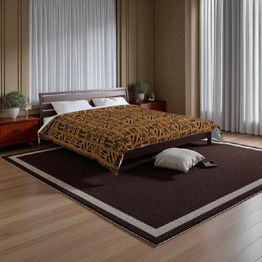 Boho Comforter, Aztec Pattern Bedding, Cozy Home Decor, Tribal Print Duvet Cover