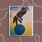 Earth Hand Illustration Puzzle - 110 to 1014 Pieces, Vibrant World Artwork Printify