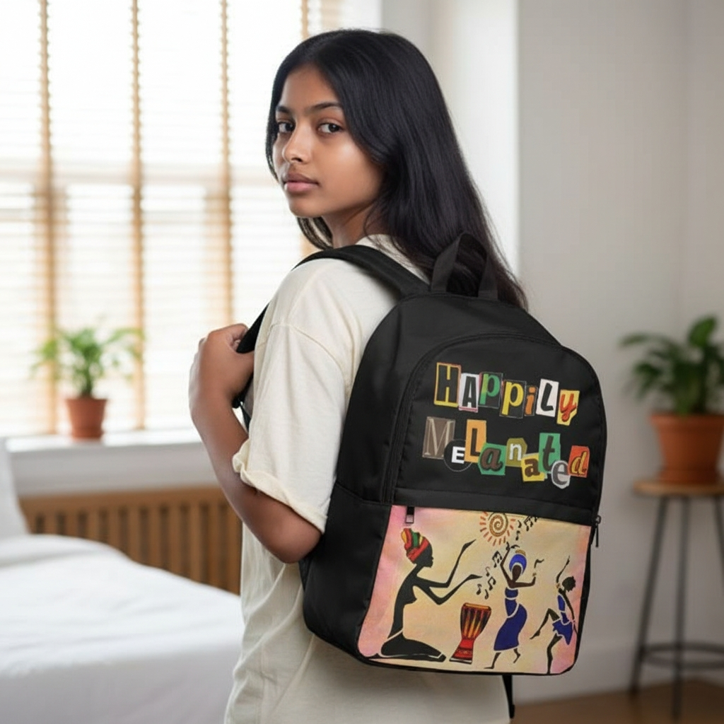 Artisan Tribal Laptop Backpack - Water-Resistant Outdoor Travel Bag