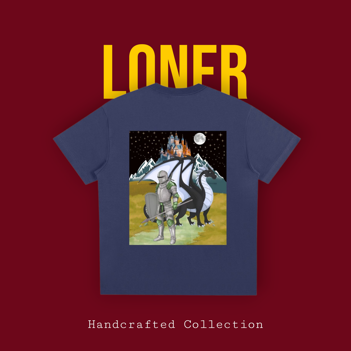 Medieval Themed Tee, Knights and Dragon Fans, Unisex Graphic T-shirt ODMPOD