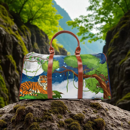 Wildlife Waterproof Travel Bag - Artistic Tiger Design for Adventurers
