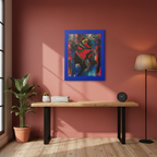 Abstract Ethnic Canvas Wall Art - Hand Drawn African Woman Illustration Teespring