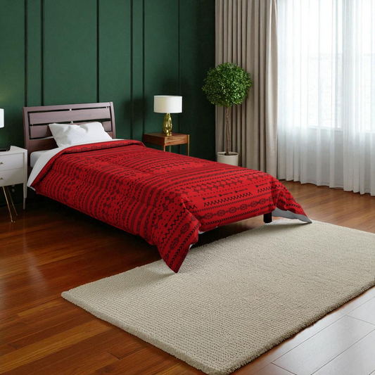 Boho Geometric Comforter, Cozy Blanket for Home Decor, Boho Style Bedding