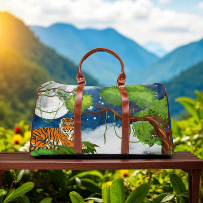 Wildlife Waterproof Travel Bag - Artistic Tiger Design for Adventurers