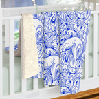 Cozy Floral Sherpa Fleece Blanket - Warm Plush Throw, Floral Pattern Printify