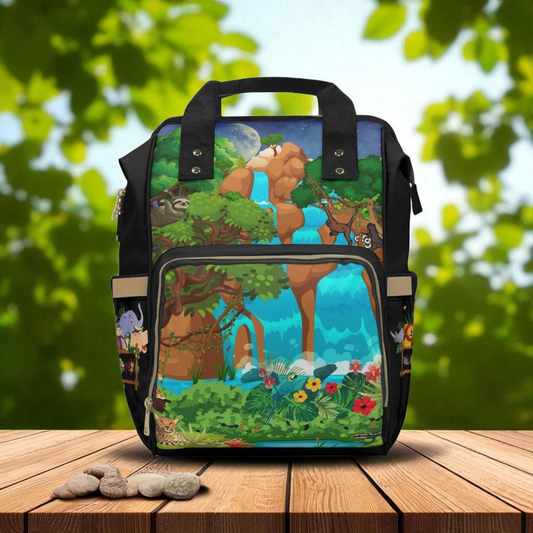Adventurous Jungle Diaper Backpack for Parents
