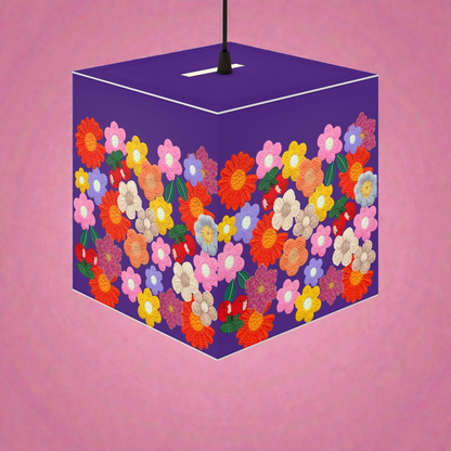 Floral Cube Lamp — Colorful Daisy Light Cube for Bedroom & Nursery