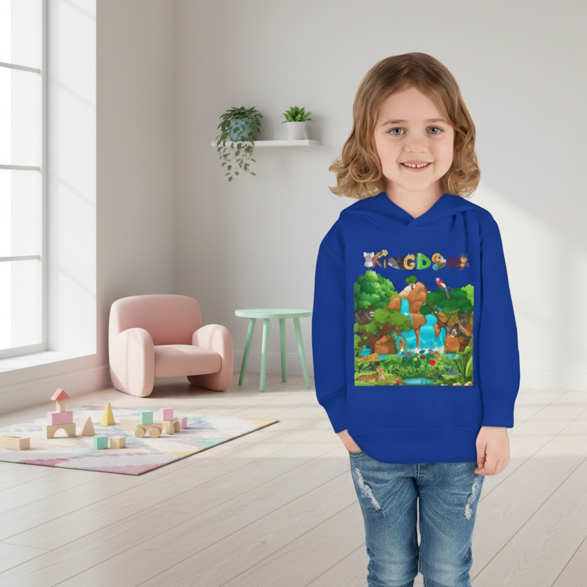Jungle Life Toddler Hoodie, Kids Safari Pullover, Wildlife Theme , Graphic Nature Boy/Girl Jacket Printify