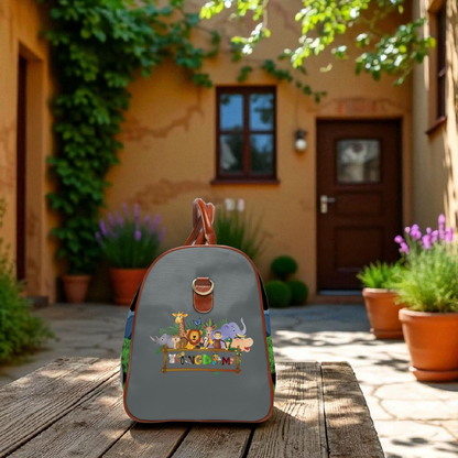 Elephant Adventure Waterproof Travel Bag - Nature-Inspired Design for Eco-Friendly Travelers
