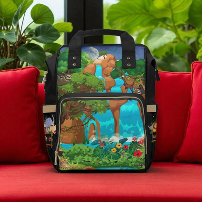 Adventurous Jungle Diaper Backpack for Parents