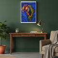 Ethnic Wall Art - Abstract Africa Map Painting on Canvas, Detailed Handcrafted Continent Illustration Teespring