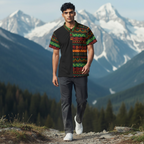 African Print Polo Shirt — Bold Kente-Inspired Pattern Printify
