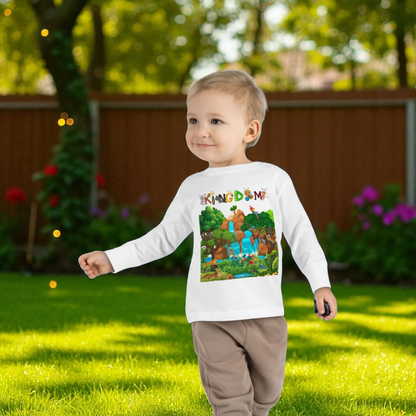 Jungle Animal Toddler Long Sleeve Tee, Wild Life Graphic Baby Shirt, Safari Theme