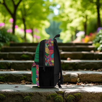 Unique Tribal Dance Backpack, Ethnic Music Festival Bag, Boho Rucksack, Aztec Design