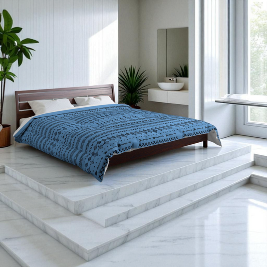 Boho Geometric Comforter, Cozy Blanket for Home Decor, Boho Style Bedding