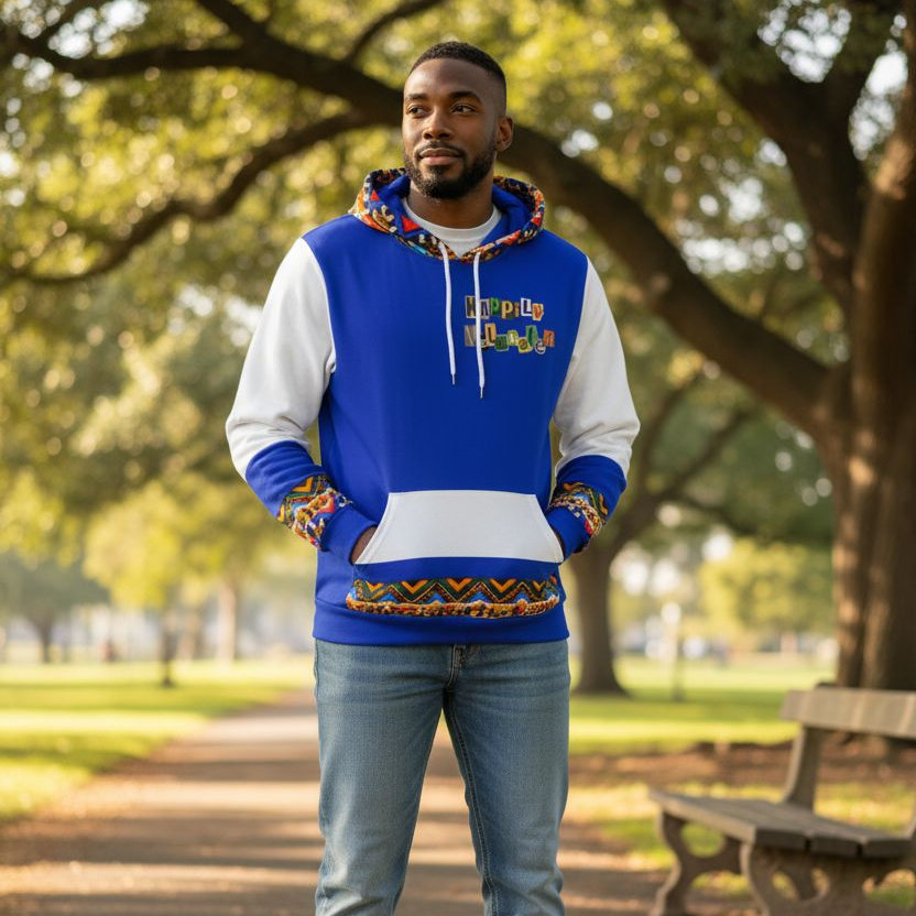 Handcrafted Ethnic Patterned Unisex Hoodie, Artisan Tribal Design Teespring