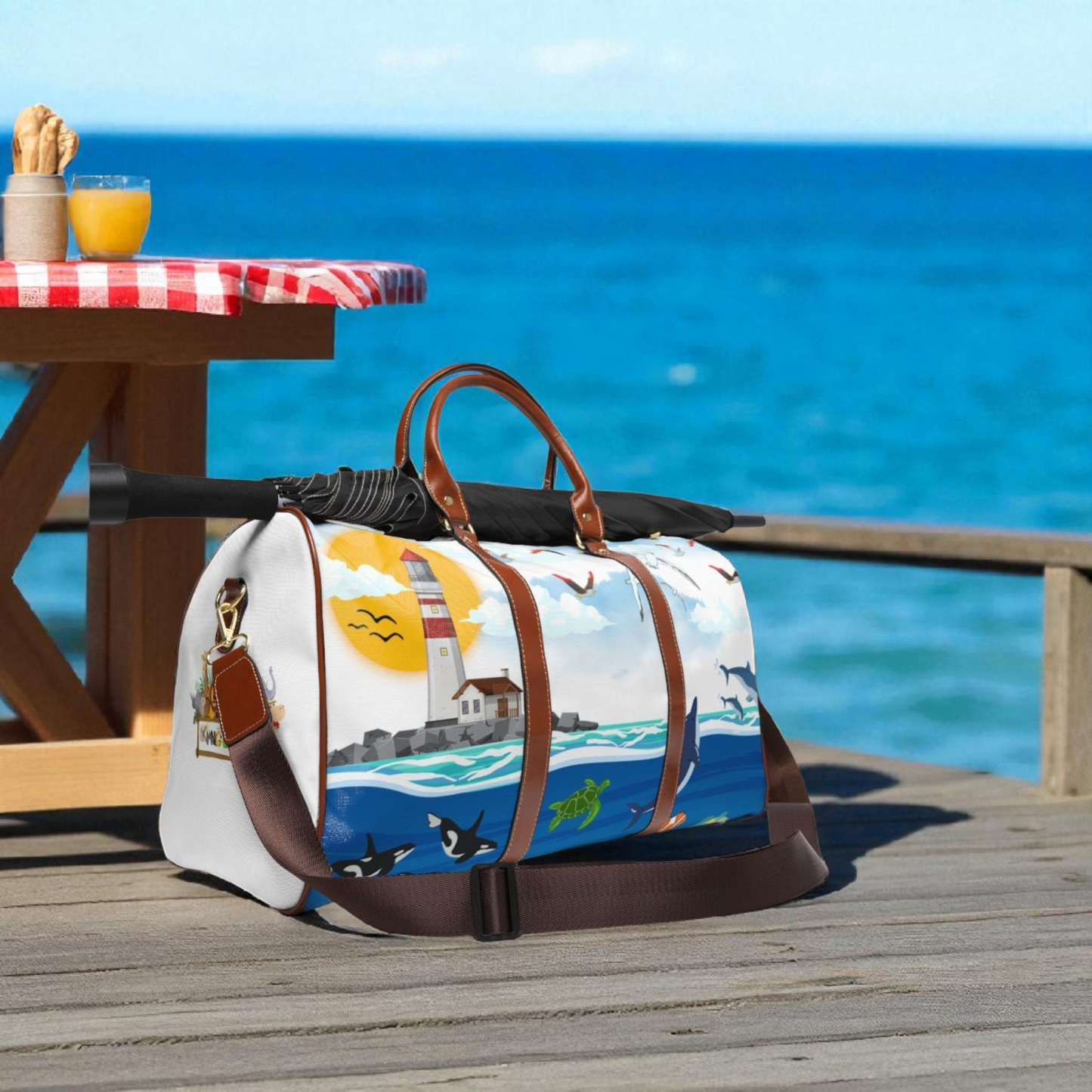 Waterproof Travel Bag - Coastal Adventure Design for Beach Lovers & Explorers