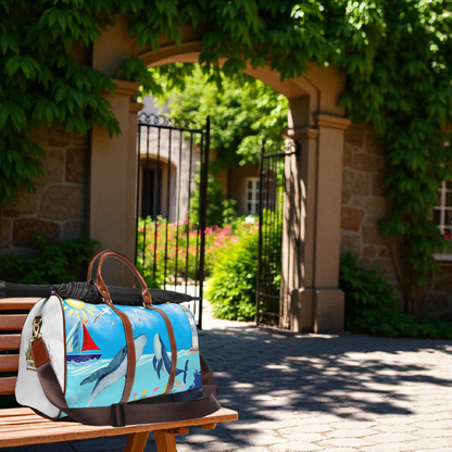 Whale Watching Waterproof Travel Bag - Stylish Beach Duffel for Adventures