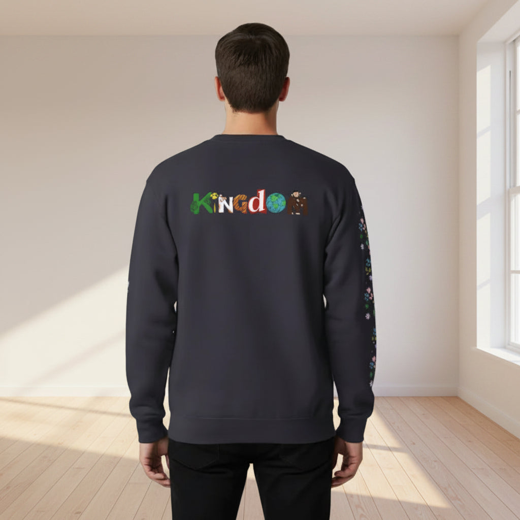 Galaxy Art Unisex Sweatshirt, Handcrafted Space Design