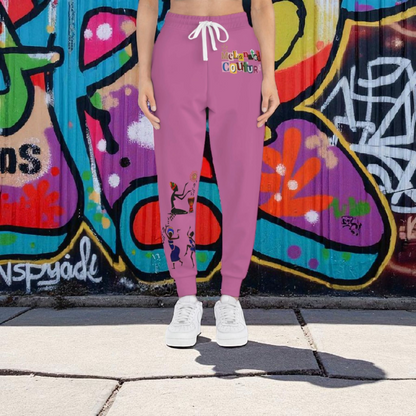 Afro Music Graphic Art Unisex Athletic Joggers, Running Leggings, Dance Pants