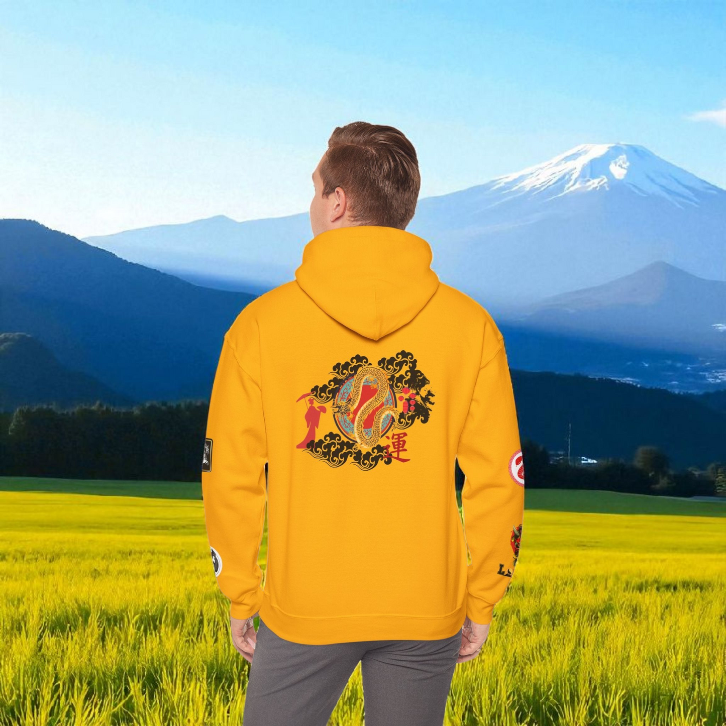 Dragon Ninja Themed Graphic Unisex  Hoodie