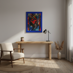 Abstract Ethnic Canvas Wall Art - Hand Drawn African Woman Illustration Teespring