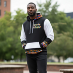 Handcrafted Ethnic Patterned Unisex Hoodie, Artisan Tribal Design Teespring
