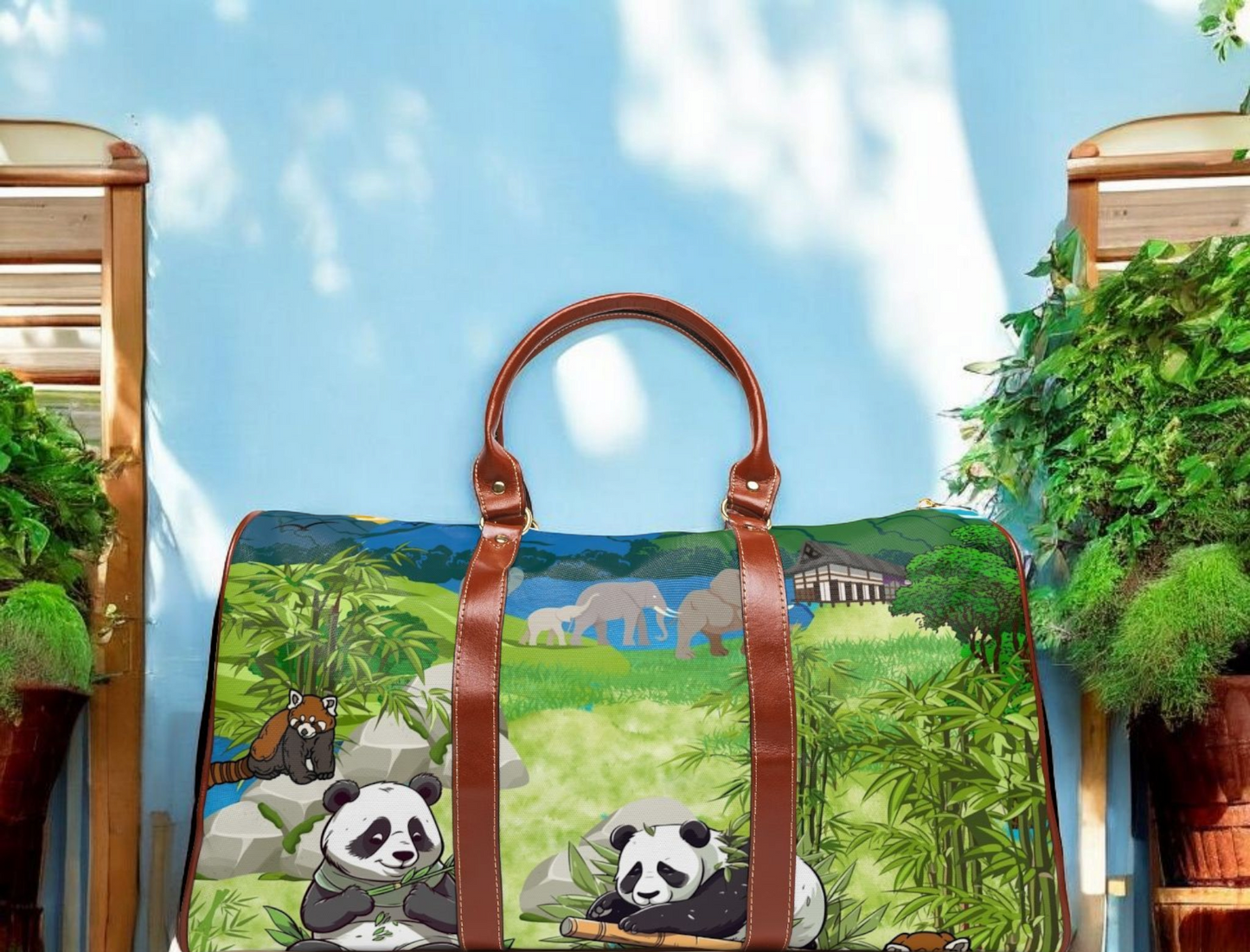 Adorable Panda Waterproof Travel Bag - Perfect for Adventurers & Animal Lovers