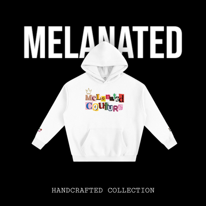 Crowned Black Woman Art Graphic Unisex Oversize Fleeced Hoodie