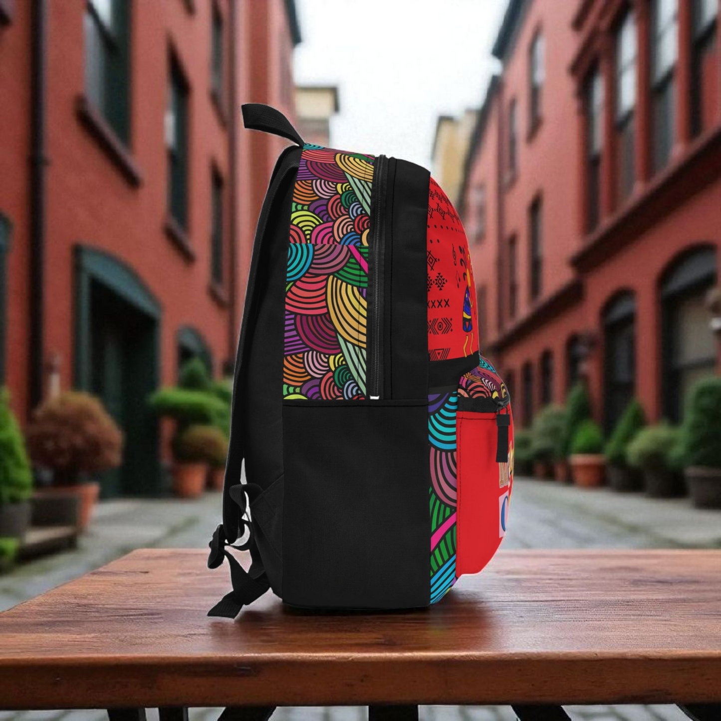 Tribal Dance Backpack, Ethnic Music Festival Bag, Boho Rucksack, Aztec Design Knapsack