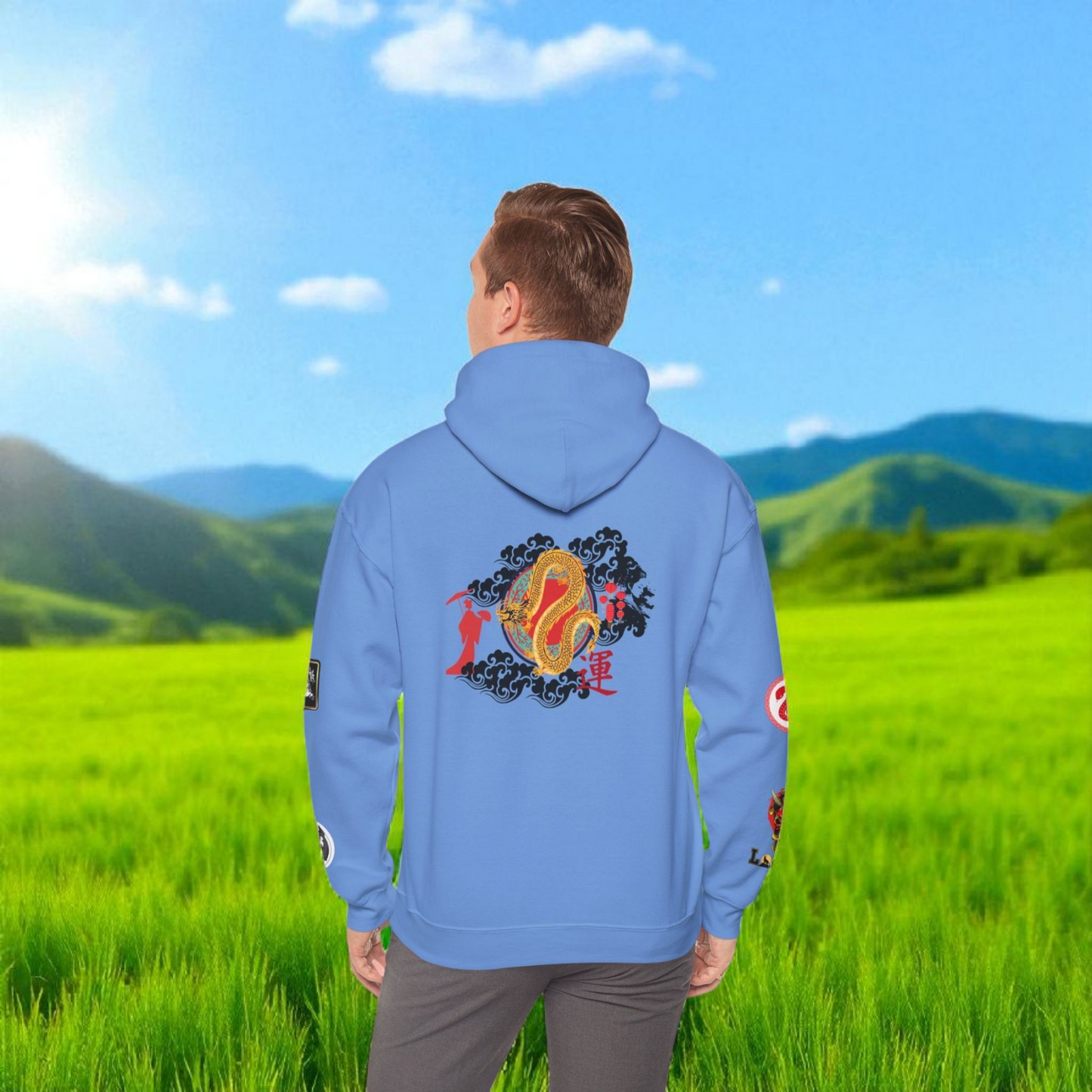 Dragon Ninja Themed Graphic Unisex  Hoodie