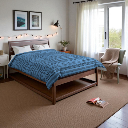 Boho Geometric Comforter, Cozy Blanket for Home Decor, Boho Style Bedding