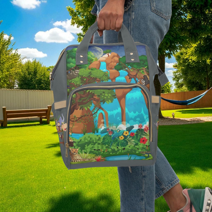 Adventurous Jungle Diaper Backpack for Parents