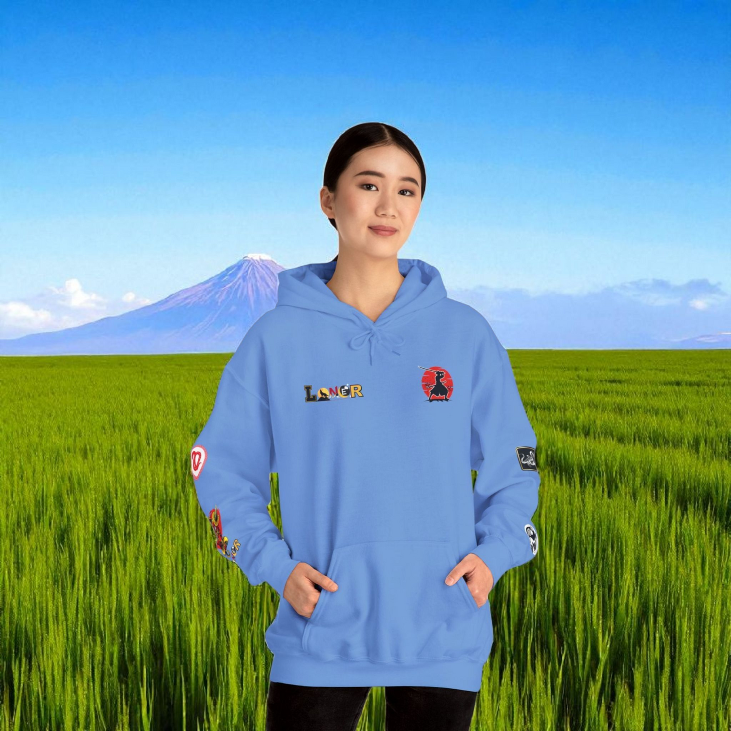 Dragon Ninja Themed Graphic Unisex  Hoodie