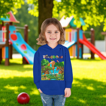 Jungle Life Toddler Hoodie, Kids Safari Pullover, Wildlife Theme , Graphic Nature Boy/Girl Jacket