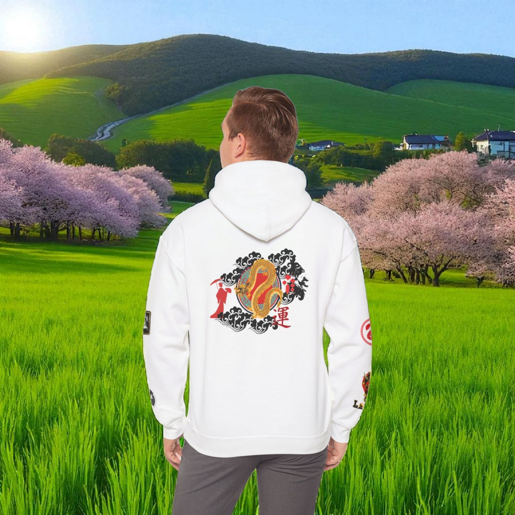Dragon Ninja Themed Graphic Unisex  Hoodie Printify