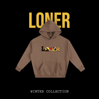 Medieval Themed Oversize Fleeced Hoodie, Knights and Dragon Fans