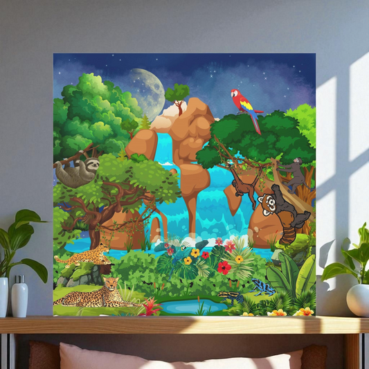 Canvas Gallery Wraps, Jungle Wild Life Art, Animal Wall Art, Nature, Safari Home Decor